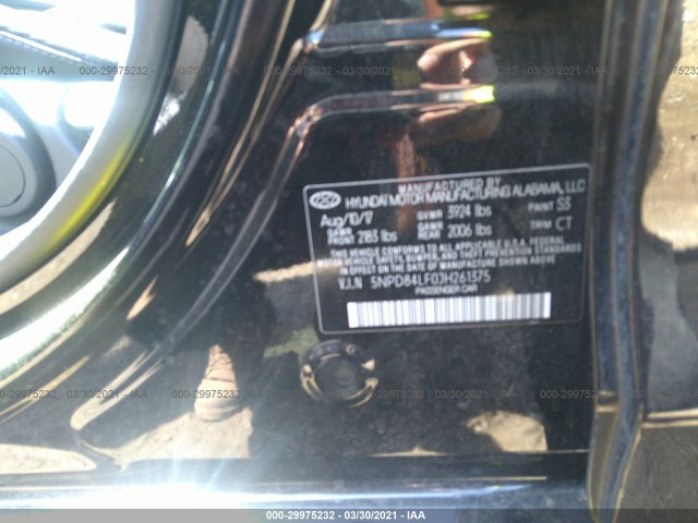 Photo 8 VIN: 5NPD84LF0JH261375 - HYUNDAI ELANTRA 