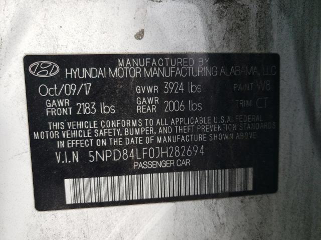 Photo 12 VIN: 5NPD84LF0JH282694 - HYUNDAI ELANTRA SE 