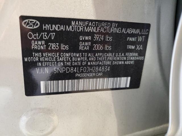 Photo 11 VIN: 5NPD84LF0JH284834 - HYUNDAI ELANTRA SE 