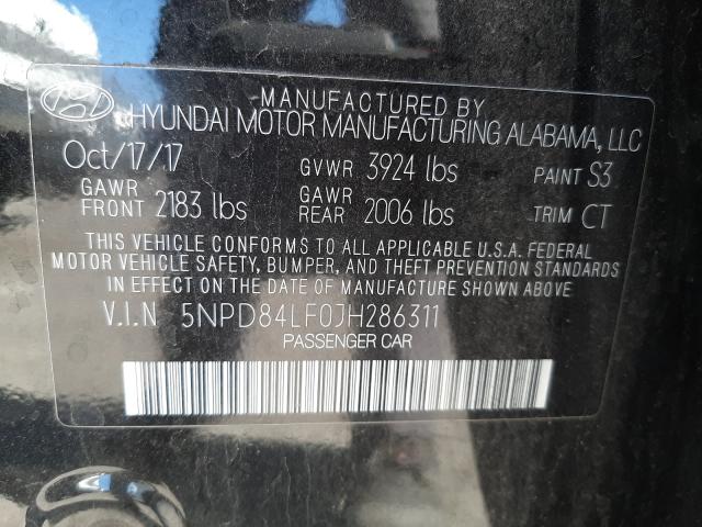 Photo 9 VIN: 5NPD84LF0JH286311 - HYUNDAI ELANTRA SE 