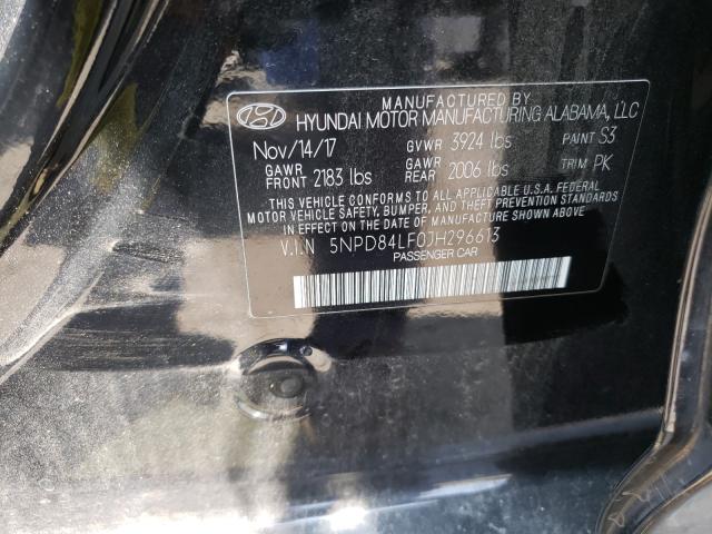 Photo 9 VIN: 5NPD84LF0JH296613 - HYUNDAI ELANTRA SE 