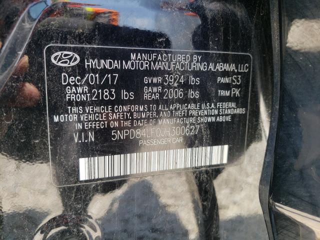 Photo 9 VIN: 5NPD84LF0JH300627 - HYUNDAI ELANTRA SE 