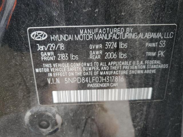 Photo 11 VIN: 5NPD84LF0JH317816 - HYUNDAI ELANTRA SE 