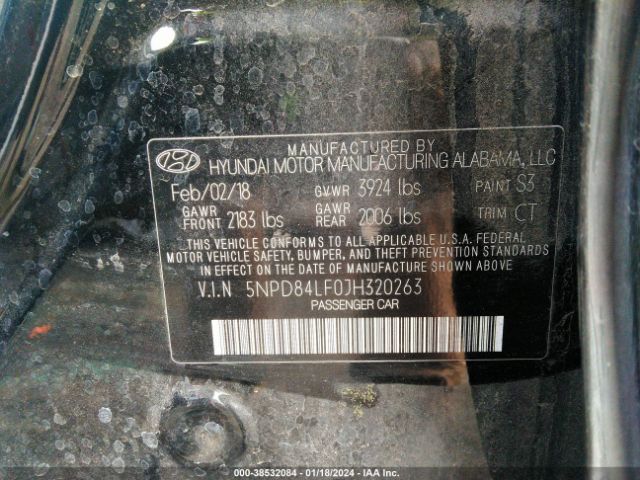 Photo 8 VIN: 5NPD84LF0JH320263 - HYUNDAI ELANTRA 