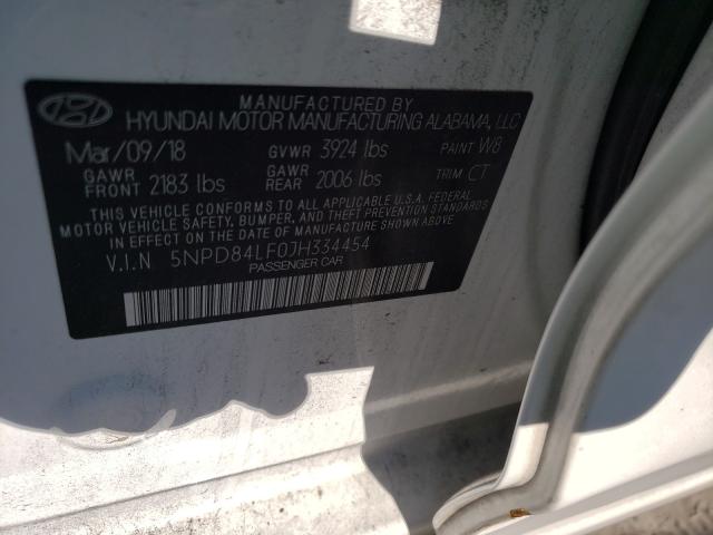 Photo 9 VIN: 5NPD84LF0JH334454 - HYUNDAI ELANTRA SE 