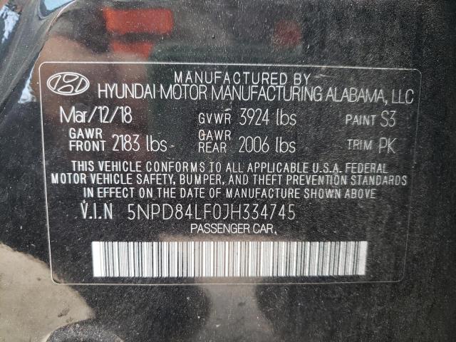 Photo 9 VIN: 5NPD84LF0JH334745 - HYUNDAI ELANTRA SE 