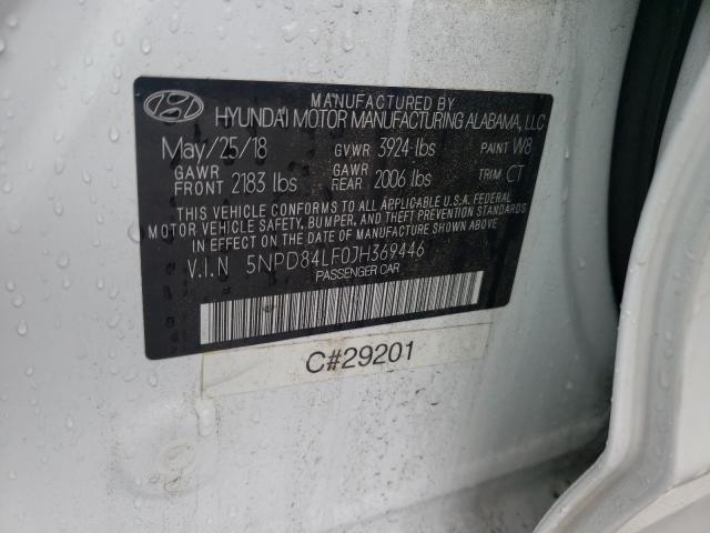 Photo 9 VIN: 5NPD84LF0JH369446 - HYUNDAI ELANTRA SE 