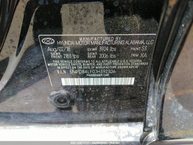 Photo 8 VIN: 5NPD84LF0JH392306 - HYUNDAI ELANTRA 