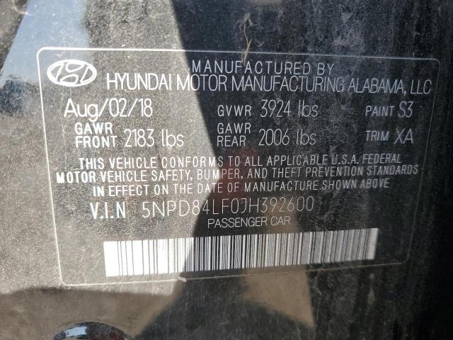 Photo 11 VIN: 5NPD84LF0JH392600 - HYUNDAI ELANTRA SE 