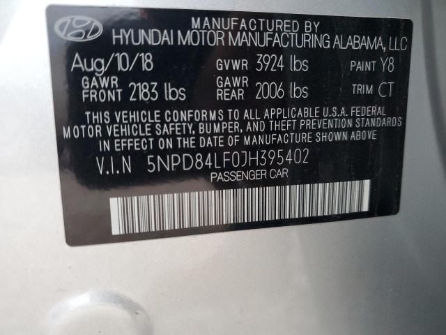 Photo 11 VIN: 5NPD84LF0JH395402 - HYUNDAI ELANTRA 