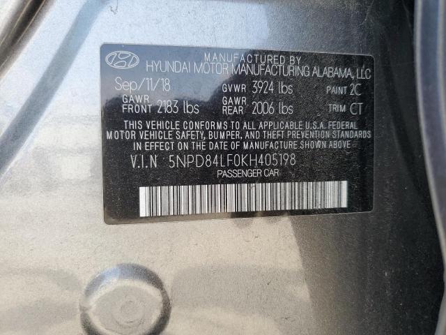 Photo 12 VIN: 5NPD84LF0KH405198 - HYUNDAI ELANTRA SE 