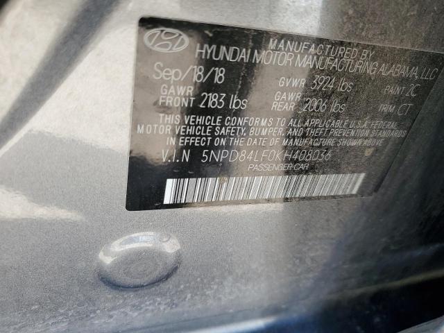 Photo 12 VIN: 5NPD84LF0KH408036 - HYUNDAI ELANTRA 