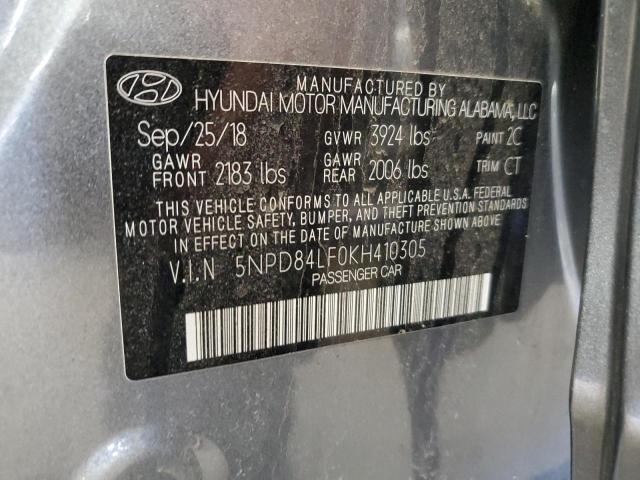 Photo 11 VIN: 5NPD84LF0KH410305 - HYUNDAI ELANTRA 