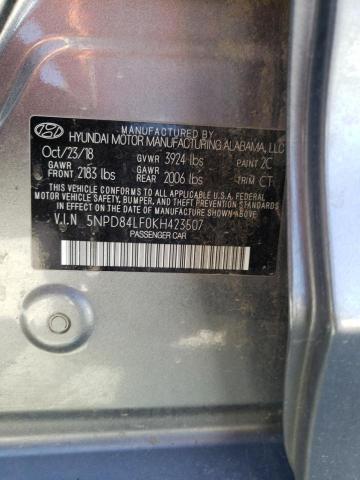 Photo 12 VIN: 5NPD84LF0KH423507 - HYUNDAI ELANTRA 