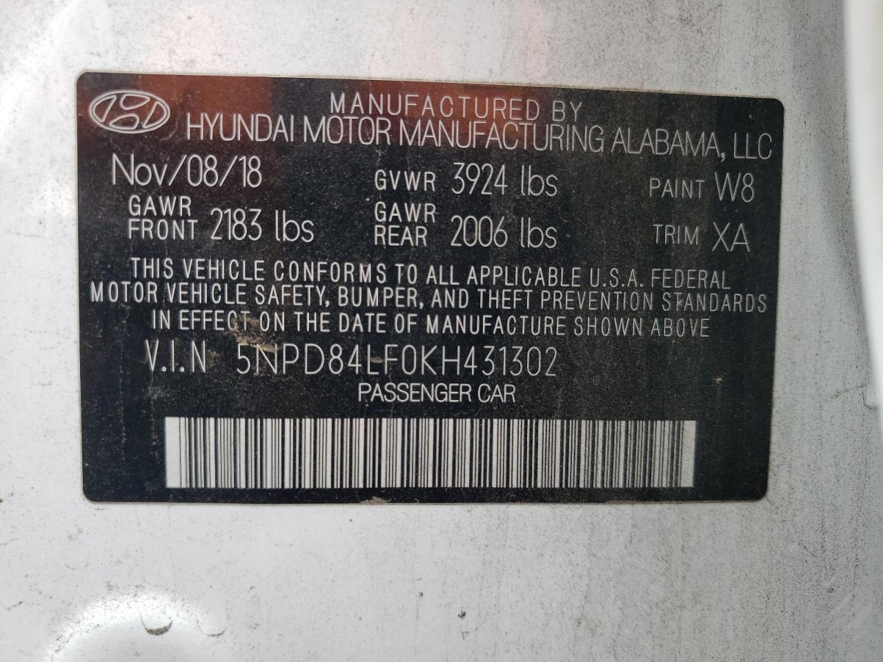 Photo 12 VIN: 5NPD84LF0KH431302 - HYUNDAI ELANTRA 