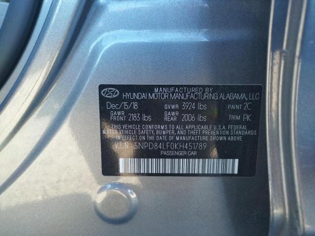 Photo 11 VIN: 5NPD84LF0KH451789 - HYUNDAI ELANTRA 