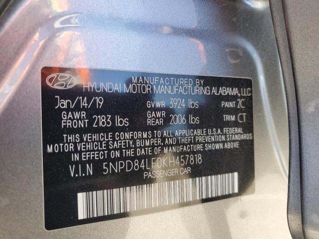 Photo 11 VIN: 5NPD84LF0KH457818 - HYUNDAI ELANTRA SE 