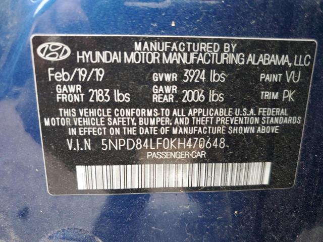 Photo 11 VIN: 5NPD84LF0KH470648 - HYUNDAI ELANTRA SE 