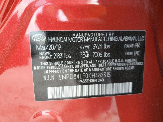 Photo 11 VIN: 5NPD84LF0KH482315 - HYUNDAI ELANTRA 