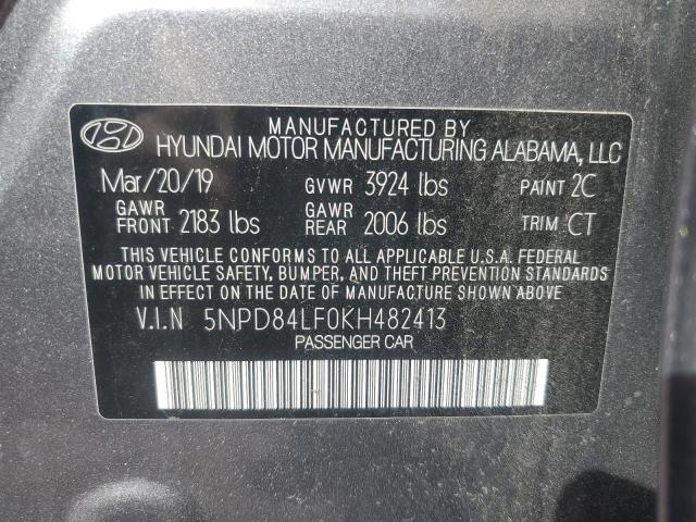 Photo 11 VIN: 5NPD84LF0KH482413 - HYUNDAI ELANTRA SE 