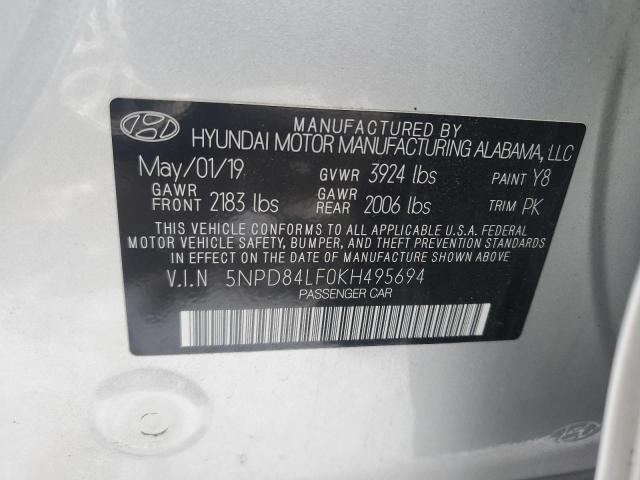 Photo 11 VIN: 5NPD84LF0KH495694 - HYUNDAI ELANTRA 