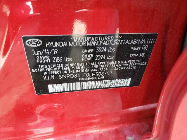 Photo 9 VIN: 5NPD84LF0LH508302 - HYUNDAI ELANTRA SE 