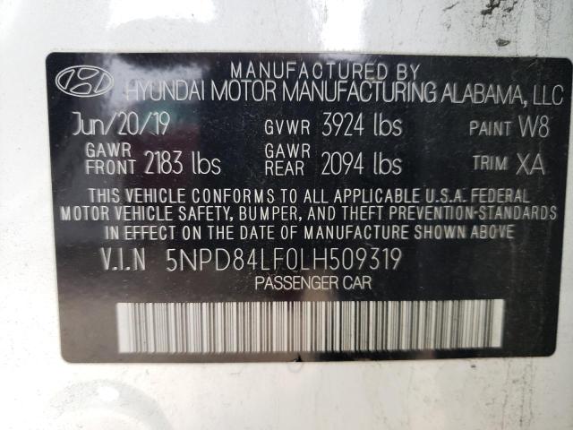 Photo 11 VIN: 5NPD84LF0LH509319 - HYUNDAI ELANTRA 