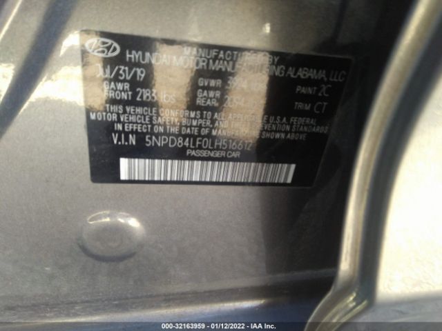 Photo 8 VIN: 5NPD84LF0LH516612 - HYUNDAI ELANTRA 