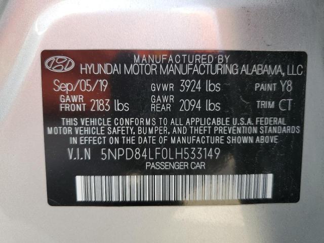 Photo 11 VIN: 5NPD84LF0LH533149 - HYUNDAI ELANTRA 