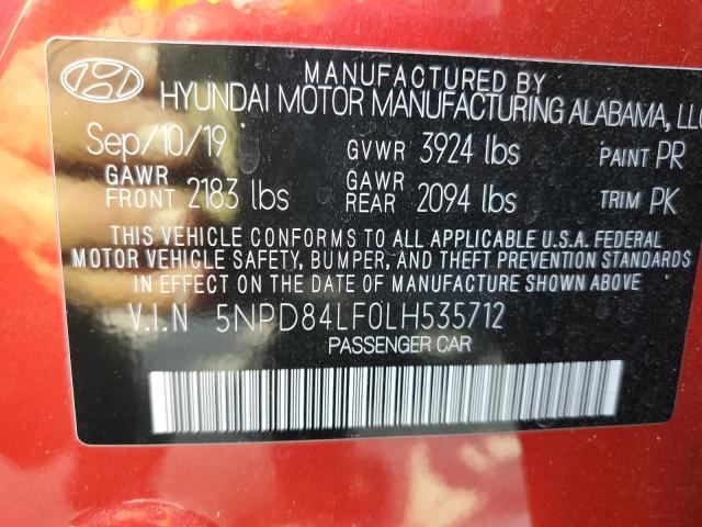 Photo 9 VIN: 5NPD84LF0LH535712 - HYUNDAI ELANTRA SE 