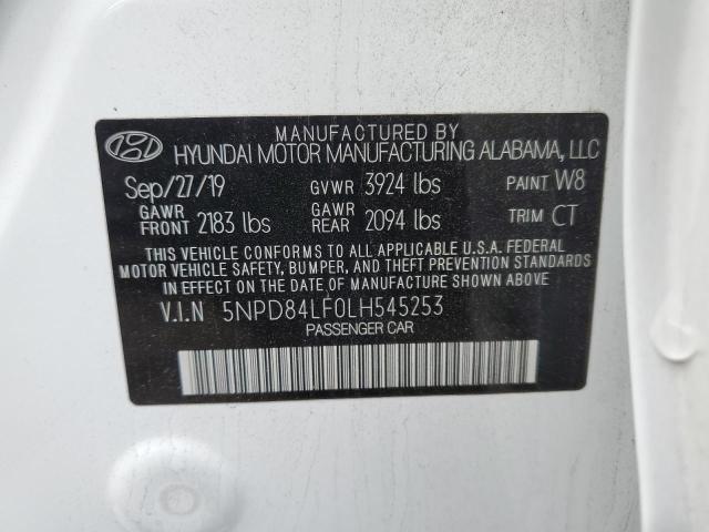 Photo 11 VIN: 5NPD84LF0LH545253 - HYUNDAI ELANTRA 