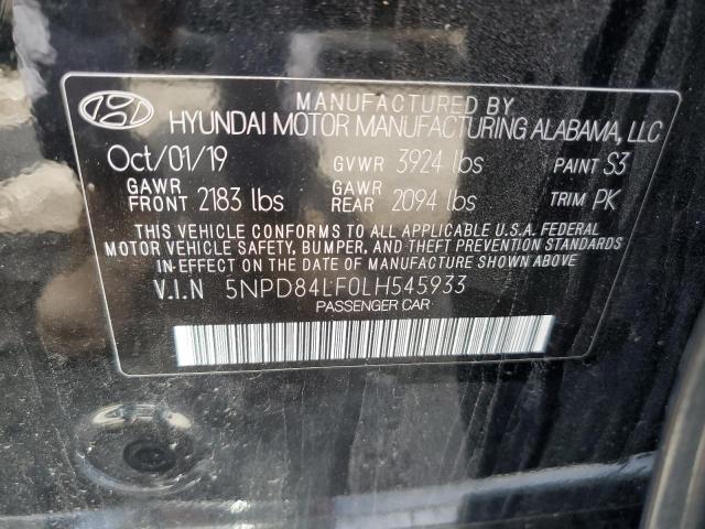 Photo 12 VIN: 5NPD84LF0LH545933 - HYUNDAI ELANTRA SE 