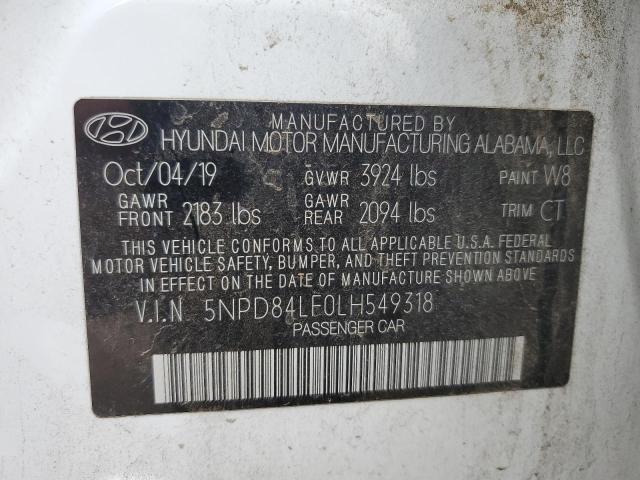 Photo 12 VIN: 5NPD84LF0LH549318 - HYUNDAI ELANTRA 