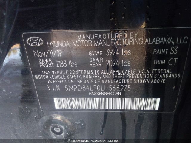 Photo 8 VIN: 5NPD84LF0LH566975 - HYUNDAI ELANTRA 