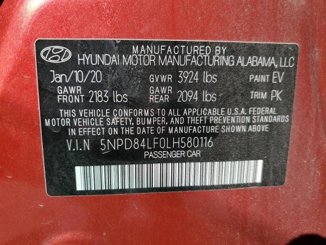 Photo 13 VIN: 5NPD84LF0LH580116 - HYUNDAI ELANTRA SE 