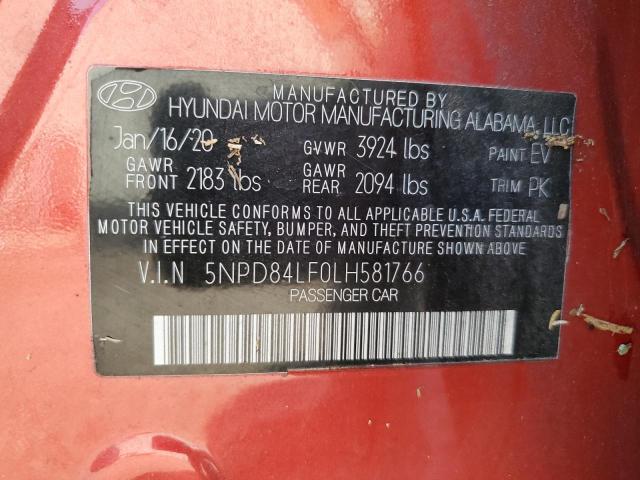 Photo 12 VIN: 5NPD84LF0LH581766 - HYUNDAI ELANTRA 