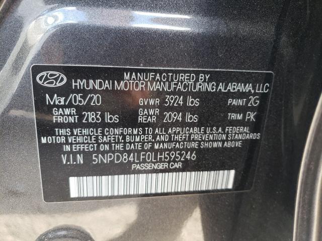 Photo 9 VIN: 5NPD84LF0LH595246 - HYUNDAI ELANTRA SE 