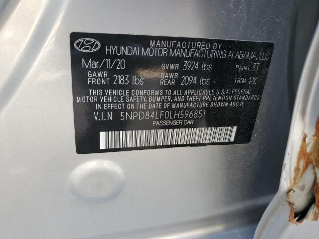 Photo 11 VIN: 5NPD84LF0LH596851 - HYUNDAI ELANTRA 