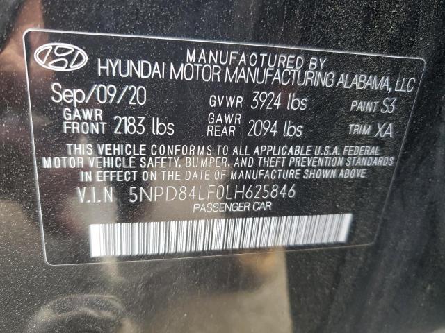 Photo 12 VIN: 5NPD84LF0LH625846 - HYUNDAI ELANTRA 