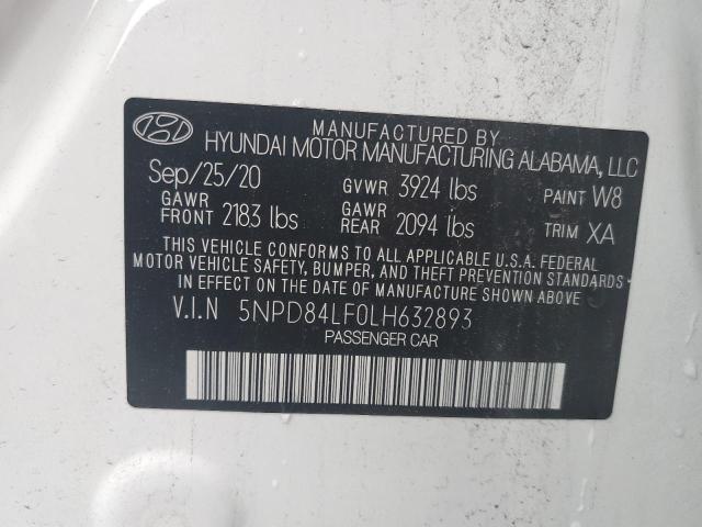 Photo 11 VIN: 5NPD84LF0LH632893 - HYUNDAI ELANTRA 