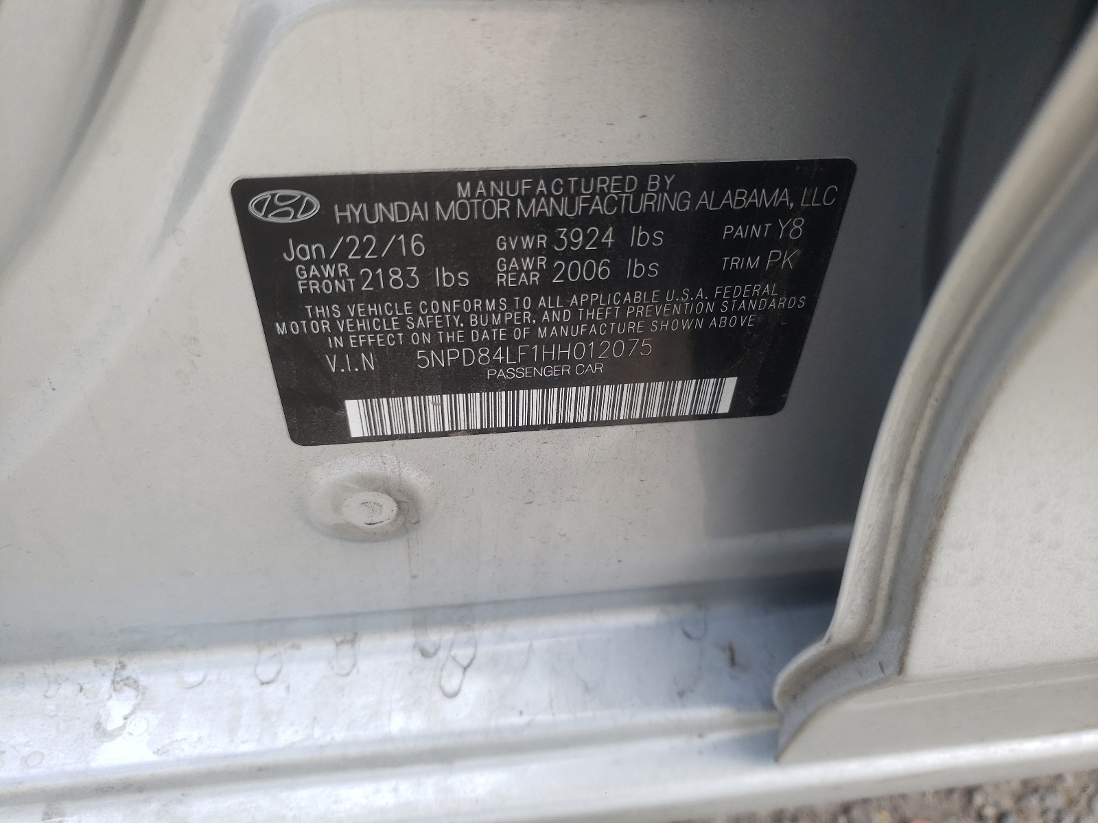 Photo 9 VIN: 5NPD84LF1HH012075 - HYUNDAI ELANTRA 