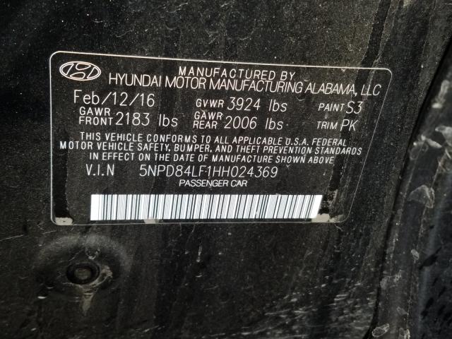 Photo 9 VIN: 5NPD84LF1HH024369 - HYUNDAI ELANTRA 