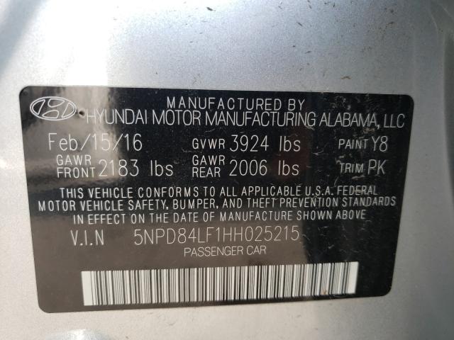 Photo 9 VIN: 5NPD84LF1HH025215 - HYUNDAI ELANTRA 