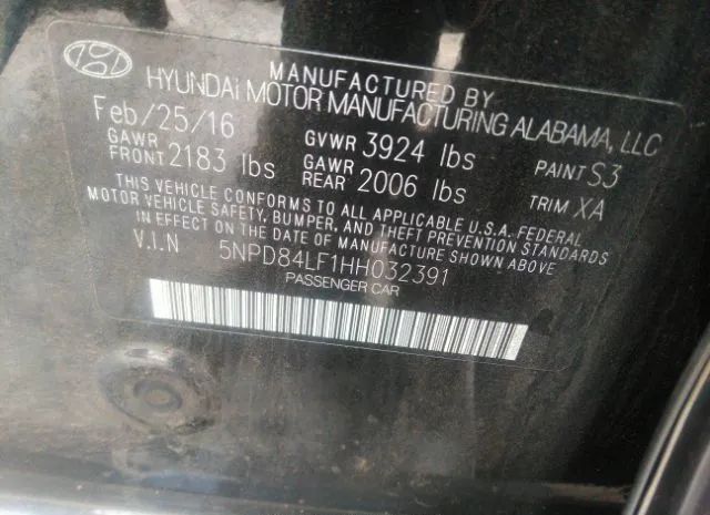 Photo 8 VIN: 5NPD84LF1HH032391 - HYUNDAI ELANTRA 