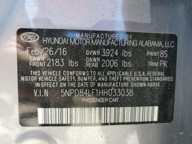 Photo 11 VIN: 5NPD84LF1HH033038 - HYUNDAI ELANTRA SE 