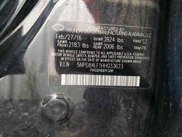 Photo 9 VIN: 5NPD84LF1HH033623 - HYUNDAI ELANTRA LI 