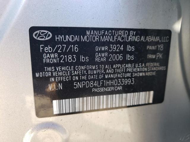 Photo 11 VIN: 5NPD84LF1HH033993 - HYUNDAI ELANTRA SE 