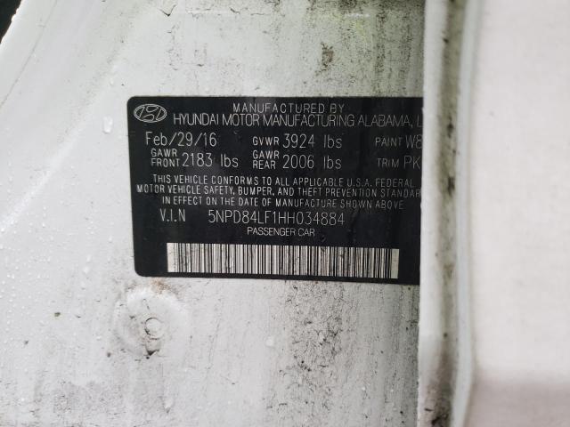 Photo 11 VIN: 5NPD84LF1HH034884 - HYUNDAI ELANTRA LI 