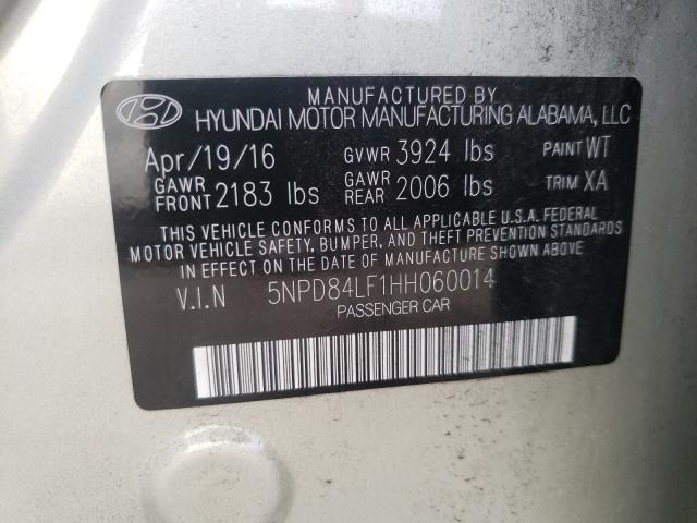 Photo 9 VIN: 5NPD84LF1HH060014 - HYUNDAI ELANTRA 