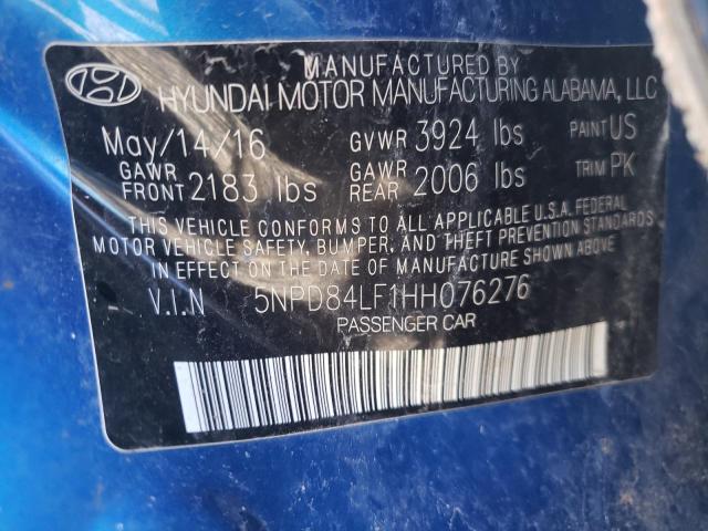 Photo 9 VIN: 5NPD84LF1HH076276 - HYUNDAI ELANTRA 